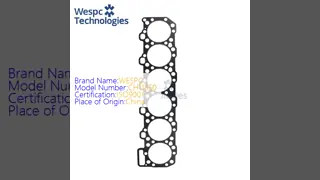 WESPC U5LT0344 Cylinder Head Gasket For Perkins 700 Diesel Engine