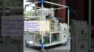 Multi Function High Vacuum Oil Purifier Insulating With Filling Dehydration Degassing