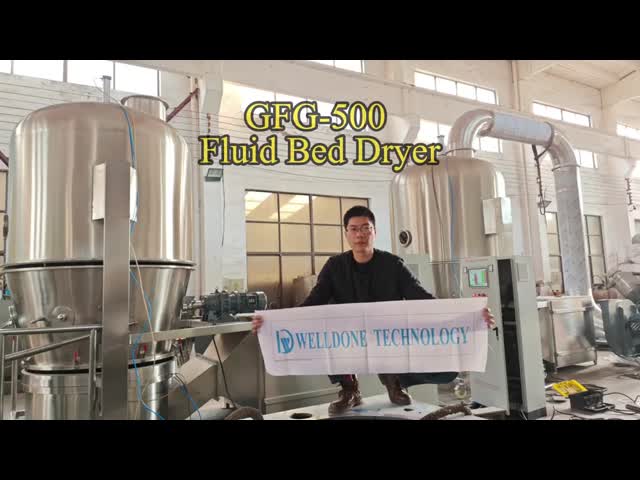 GFG Series Fludised Bed Dryer , Diced Sweet Potato Fluid Bed Equipment