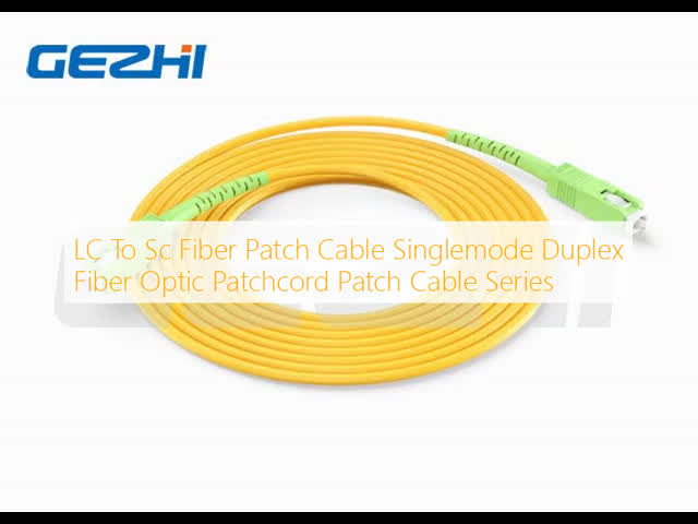 LC To Sc Fiber Patch Cable Singlemode Duplex Fiber Optic Patchcord Patch Cable Series