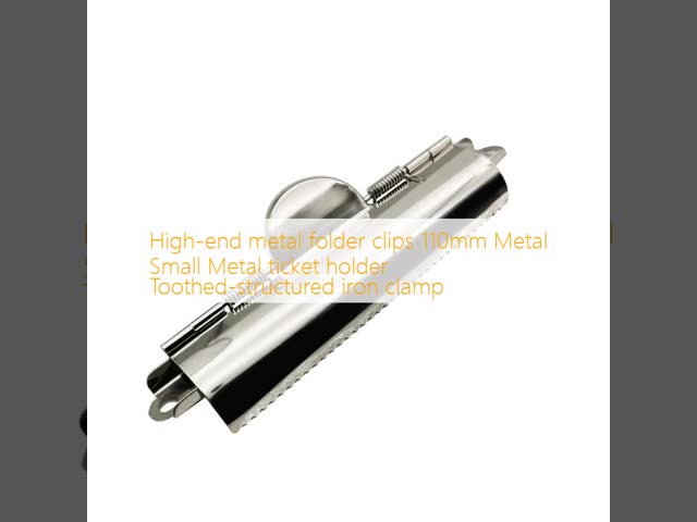 Golden high-end wallet 70mm clamping folder with the serrated structure File Clip Metal Folder clip TC-110G