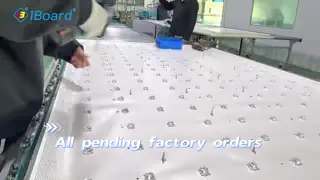 LOW MOQ All in One Interactive Touch Screen Whiteboard con Ops Interactive Flat Panel Board Due sistemi Android