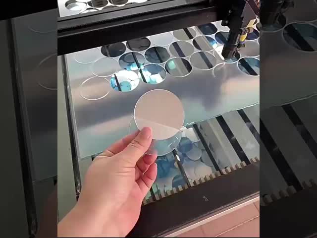 Wall Decorative Silver Acrylic Mirror Panels CNC Cut With Logo Printed