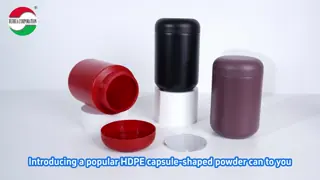 1200ML Red Black Custom Color Food Grade Jar HDPE Plastic Food Candy Milk Powder Bottle With Wide Mouth
