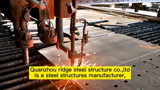 Fast Installation Prefab Steel Structure Car Showroom , Modern Steel Frame Office Building
