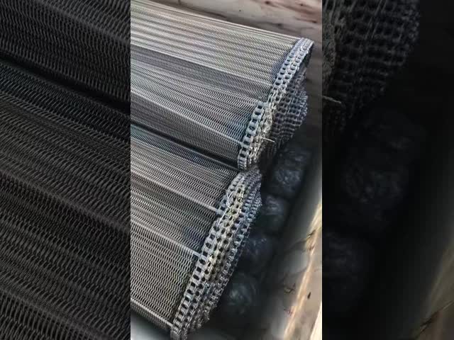 Food Grade Stainless Steel Eye Link Belt SS304 SS316 Custom Width