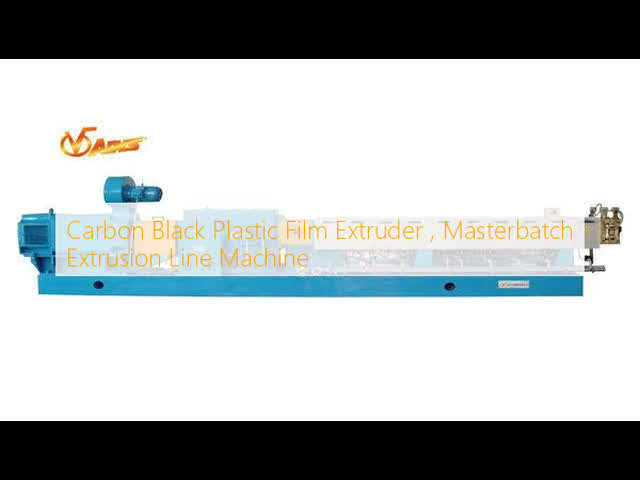 Carbon Black Plastic Film Extruder , Masterbatch Extrusion Line Machine