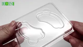 PVC Double Slot Shaping Clear Eye Mask Tray  Cosmetic Packaging Blister Plastic Inner box