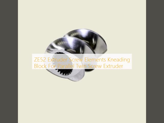 ZE52 Extruder Screw Elements Kneading Block For Parallel Twin Screw Extruder