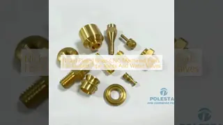 Nickel Plated Brass CNC Machined Parts For Faucets Pipe Joints And Water Valves