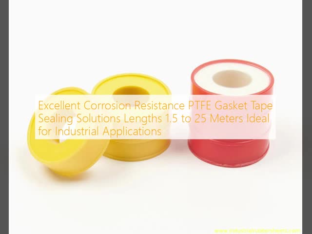 Excellent Corrosion Resistance PTFE Gasket Tape Sealing Solutions Lengths 1.5 to 25 Meters Ideal for Industrial Applications