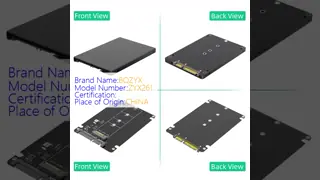 M.2 SSD to 2.5 SATA Enclosure, B & M Key SATA SSD Converter to 2.5 Inch SATA 3.0 Card with 7mm Plastic Case