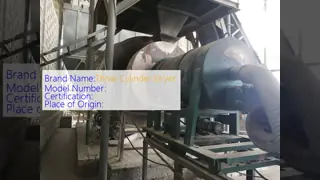 Three Cylinder Dryer with Conveyor Belt Feeding and 80-200°C Operating Temperature for Moisture Content Below 15%