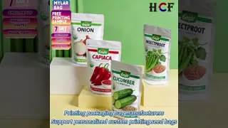 VMPET Material Custom Printed Crop Seed Packaging Bags PE PP Aluminum Foil Composite Moisture Proof Protective Mylar Bags