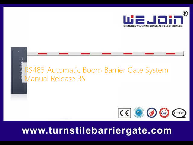 RS485 Automatic Boom Barrier Gate System Manual Release 3S