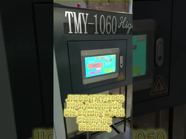 JIGUO TMY-1060High Automatic Die Cutting & Foil Stamping Machine,Max.Diecutting Size:1040×750mm,Max.Diecutting Speed:7000s/h,Max.Pressure:600T