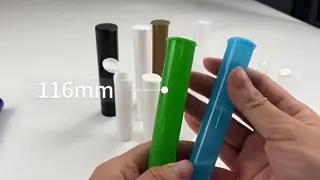 Customized Child Resistant Airtight Pop Top Tube with Customizable Printing Options for Secure Storage