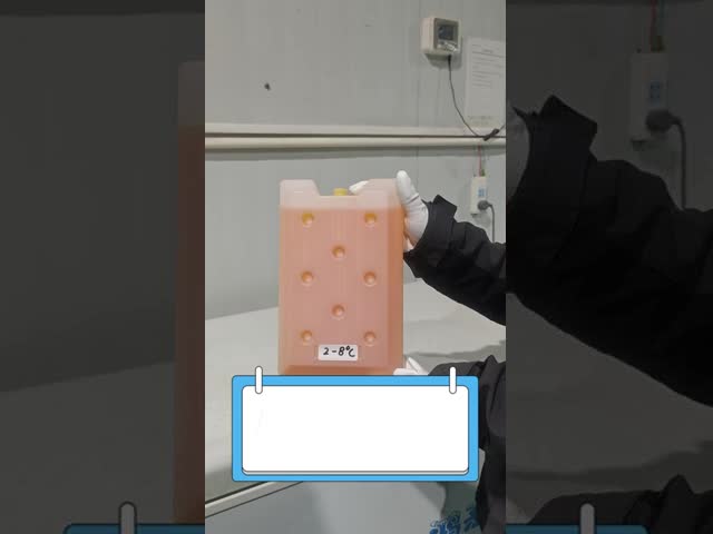 High Latent Certified PCM Ice Pack With Different Sizes And 2-8 Degree Phase Change For Pharmaceutical Cold Chain