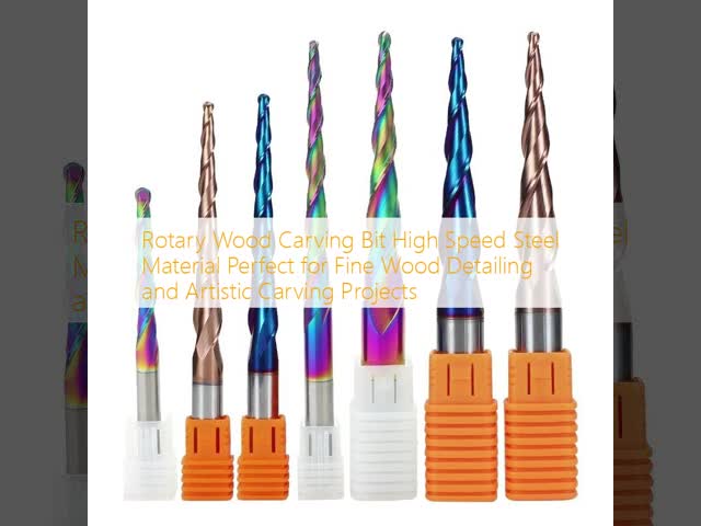 Rotary Wood Carving Bit High Speed Steel Material Perfect for Fine Wood Detailing and Artistic Carving Projects