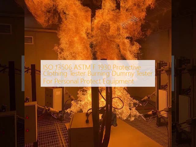 ISO 13506 ASTM F 1930 Protective Clothing Tester Burning Dummy Tester For Personal Protect Equipment