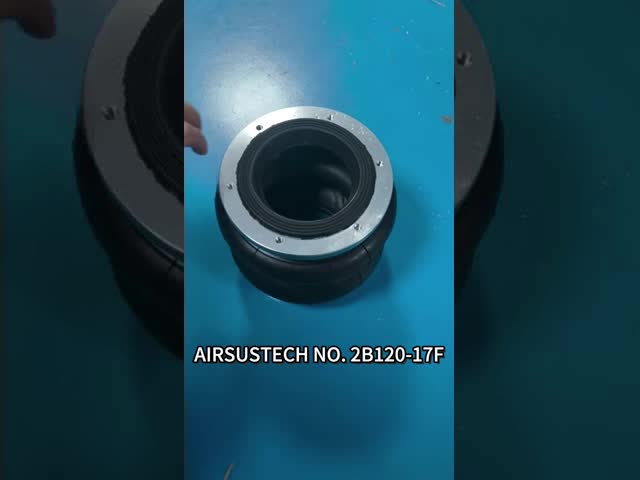 Aluminum Flange Ring Air Spring 2B120-17F Double Convoluted Air Bag Shocks 6-M6
