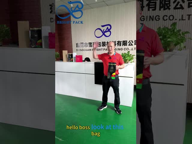 Flat Bottom Coffee Bag 12oz 16oz 180g One-Way Exhaust Valve Pet Aluminized Composite Eight-Eight Side Seal Food Bag