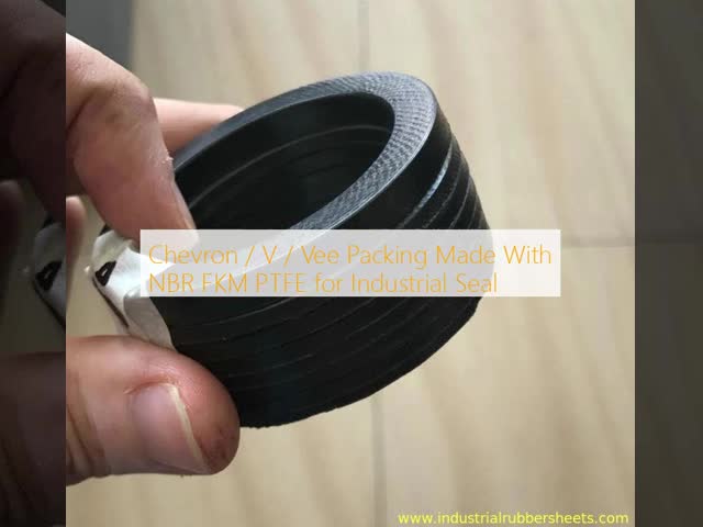 NBR FKM PTFE V Packing Chevron Packing for High Pressure Industrial Seal Applications