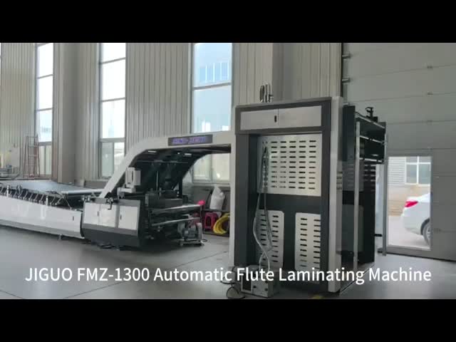 FMZ-1300 Middle Speed Automatic Flute Laminating Machine,Max laminating size:1300mm×1250mm,Min laminating size:400mm×400mm