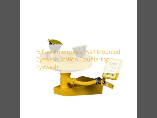 Yellow Emergency Wall Mounted Eyewash Station Countertop Eyewash