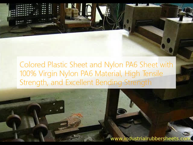Colored Plastic Sheet and Nylon PA6 Sheet with 100% Virgin Nylon PA6 Material, High Tensile Strength, and Excellent Bending Strength