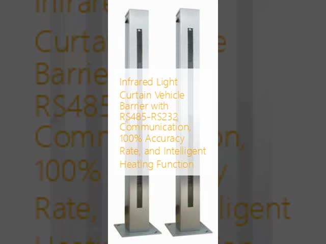 Infrared Light Curtain Vehicle Barrier with RS485-RS232 Communication, 100% Accuracy Rate, and Intelligent Heating Function