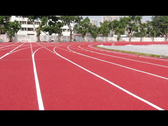 Professional 13-25mm Thickness UV-Resistant EPDM Rubber Running Track with Multi-Porous Elastic System