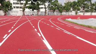 Professional 13-25mm Thickness UV-Resistant EPDM Rubber Running Track with Multi-Porous Elastic System