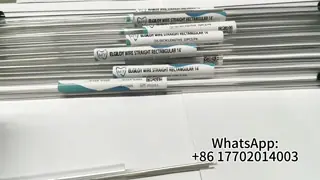Elgiloy Wire Orthodontic Archwire Sizes 16x22 17x25 18x25 19x25 For Braces Treatment