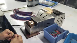 Custom Length 400MM 450MM 500MM Multi-Core Terminal Block Copper Wiring Harness, DIN Rail Plug-in Connector Cable Assembly