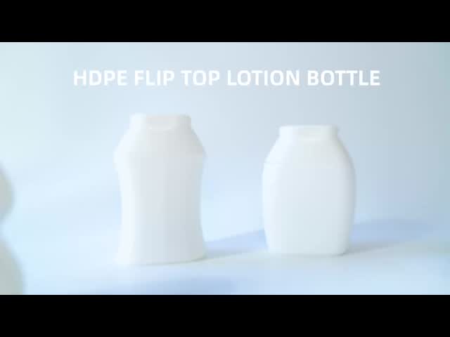 HDPE 40ml 60ml Plastic Bottle Flip Cover Food Grade Squeeze Bottle with Flip Top Cap