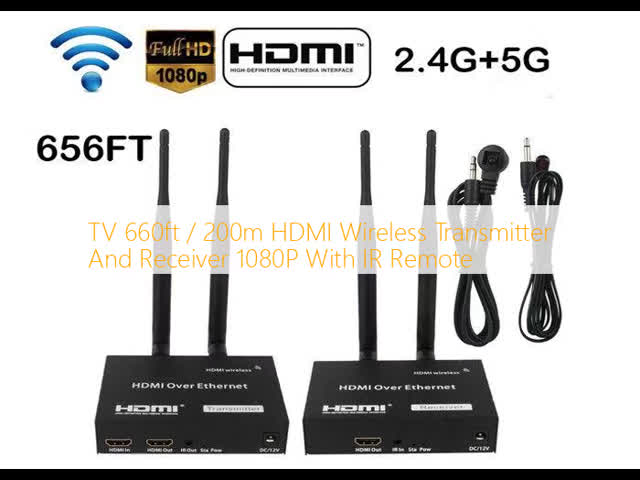 TV 660ft / 200m HDMI Wireless Transmitter And Receiver 1080P With IR Remote