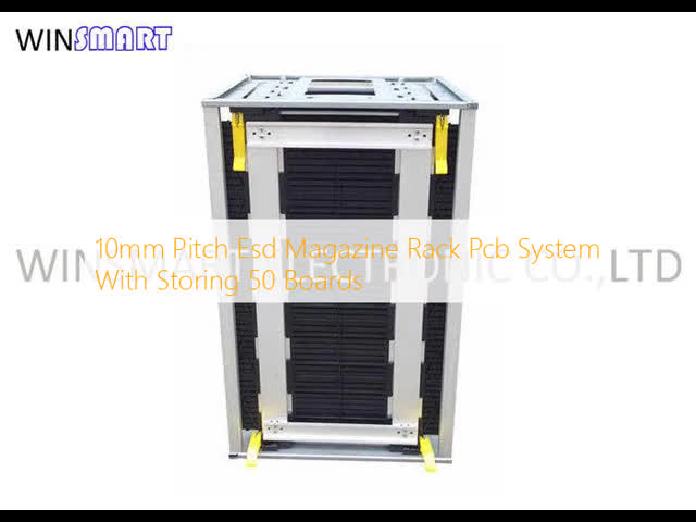 10mm Pitch Esd Magazine Rack Pcb System With Storing 50 Boards