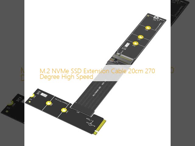 M.2 NVMe SSD Extension Cable 20cm 270 Degree High Speed