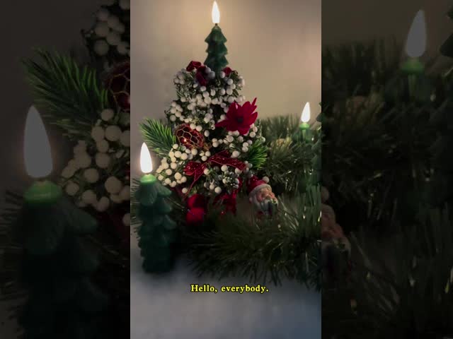 Battery Operated Christmas Tree LED Candles Clip on Flameless Christmas Tree Candles Cordless