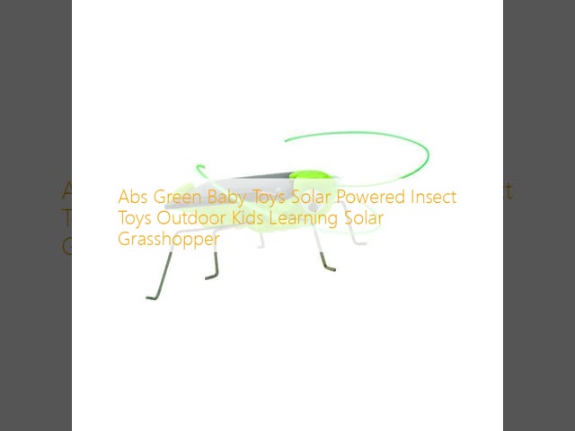 Abs Green Baby Toys Solar Powered Insect Toys Outdoor Kids Learning Solar Grasshopper