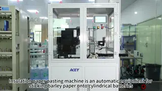 Battery Labeling Machine with Cover