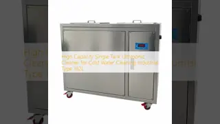 High Capacity Single Tank Ultrasonic Cleaner for Cold Water Cleaning Industrial Type 192L