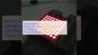 High bright Red 8X8 DOT Matrix LED Display 3mm for Lift Indicator