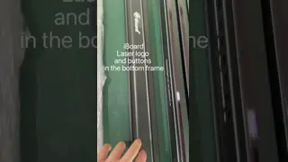 Logo laser iBoard e pulsanti per il telaio inferiore