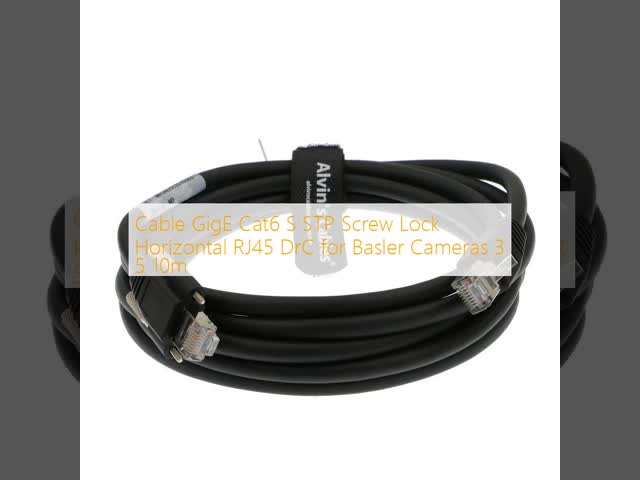 Cable GigE Cat6 S STP Screw Lock Horizontal RJ45 DrC for Basler Cameras 3 5 10m