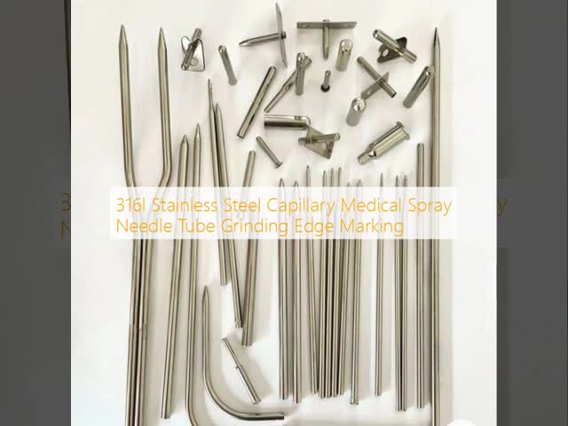 316l Stainless Steel Capillary Medical Spray Needle Tube Grinding Edge Marking