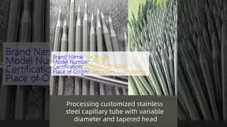 316l Stainless Steel Capillary Medical Spray Needle Tube Grinding Edge Marking