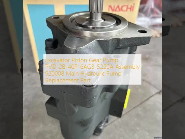 Excavator  Piston Gear Pump PVD-2B-40P-6AG3-5220A  Assembly 920008  Main Hydraulic Pump Replacement Part