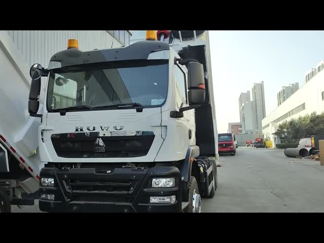 HOWO TX 6*4 White Dump Truck with 390HP MAN Engine & 20CBM Cargo Box for Superior Performance